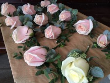 Calla and Thistle Buttonhole
