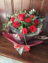 A Dozen Red Roses Hand-tied