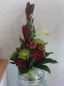 Goldfish Bowl Vase Arrangement
